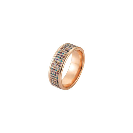 Alliance Breuning en or rose et diamants